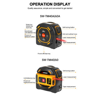 Thước Dây Laser Đo Khoảng Cách 40M 60M 5m