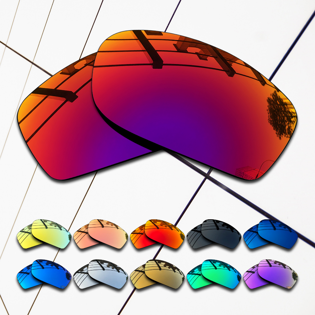 Ống kính thay thế phân cực cho máy đo Oakley 8 L OO4124 62MM Kính râm Chống trầy xước Chống tia cực 