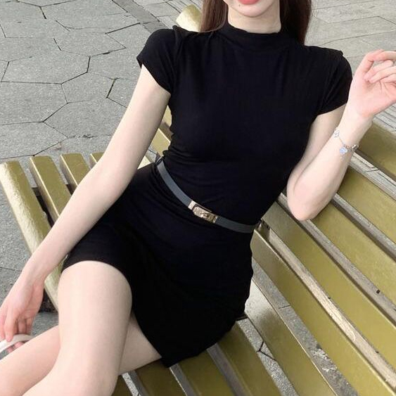 Áo Nữ Tay Ngắn Cổ Cao Thời Trang Quyến Rũ