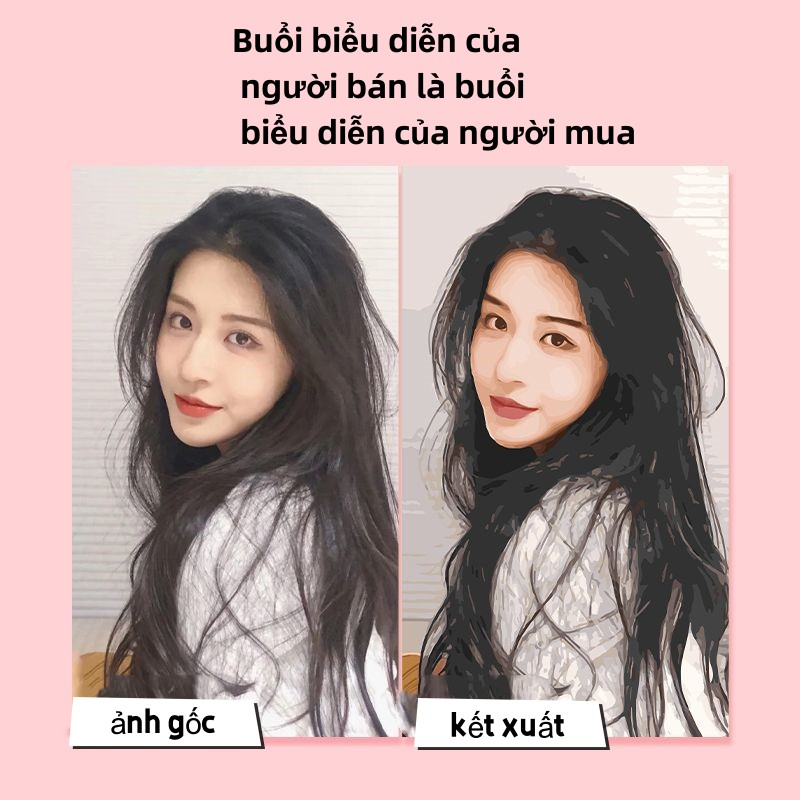 MOZIdiy✨sơn dầu tùy chỉnh Tranh Sơn Dầu Kỹ Thuật Số Tự Vẽ Trang Trí Tiệc Cưới / Sinh Nhật / Ảnh Gia Đình