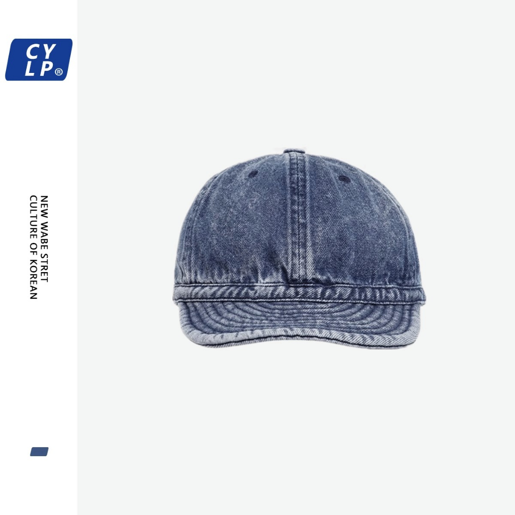 Mũ Lưỡi Trai Denim Mềm Mại In Chữ Phong Cách Hip Hop Đường Phố Cho Nam Và Nữ