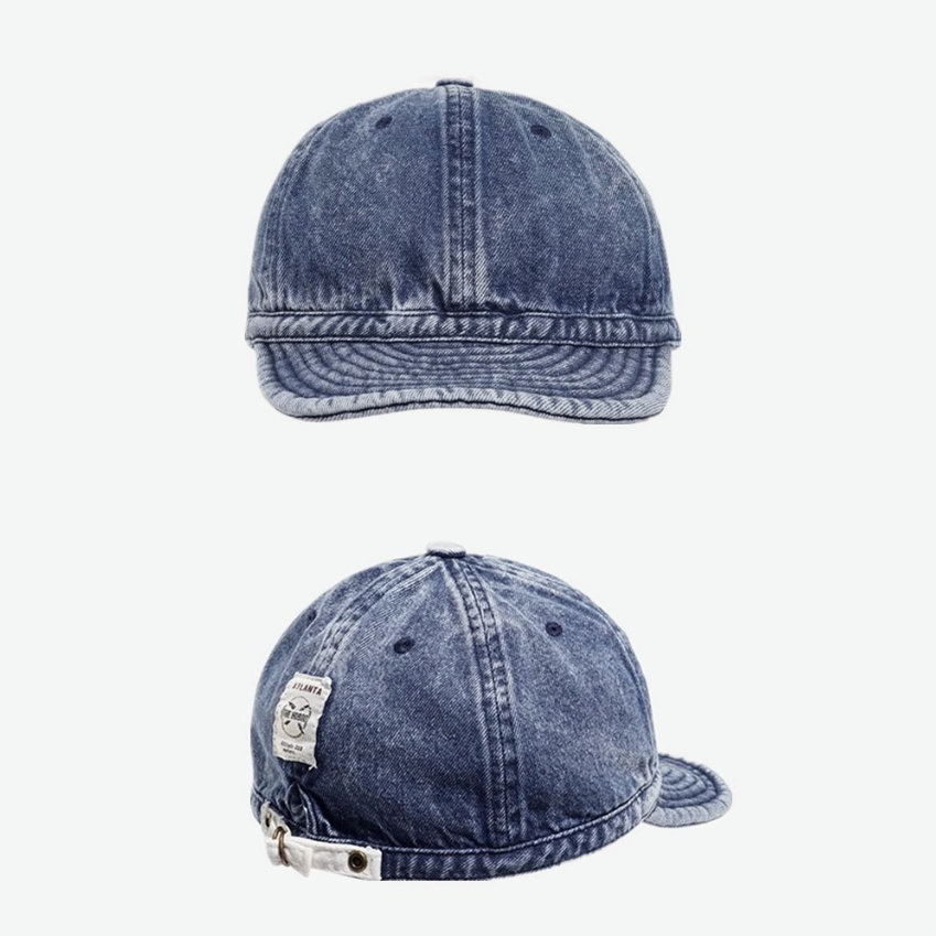 Mũ Lưỡi Trai Denim Mềm Mại In Chữ Phong Cách Hip Hop Đường Phố Cho Nam Và Nữ