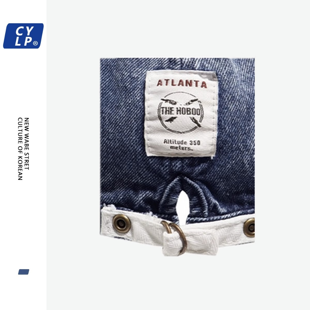 Mũ Lưỡi Trai Denim Mềm Mại In Chữ Phong Cách Hip Hop Đường Phố Cho Nam Và Nữ