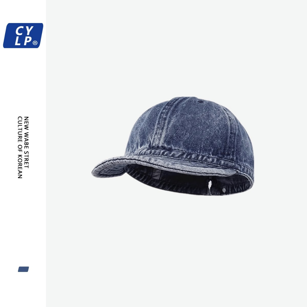 Mũ Lưỡi Trai Denim Mềm Mại In Chữ Phong Cách Hip Hop Đường Phố Cho Nam Và Nữ