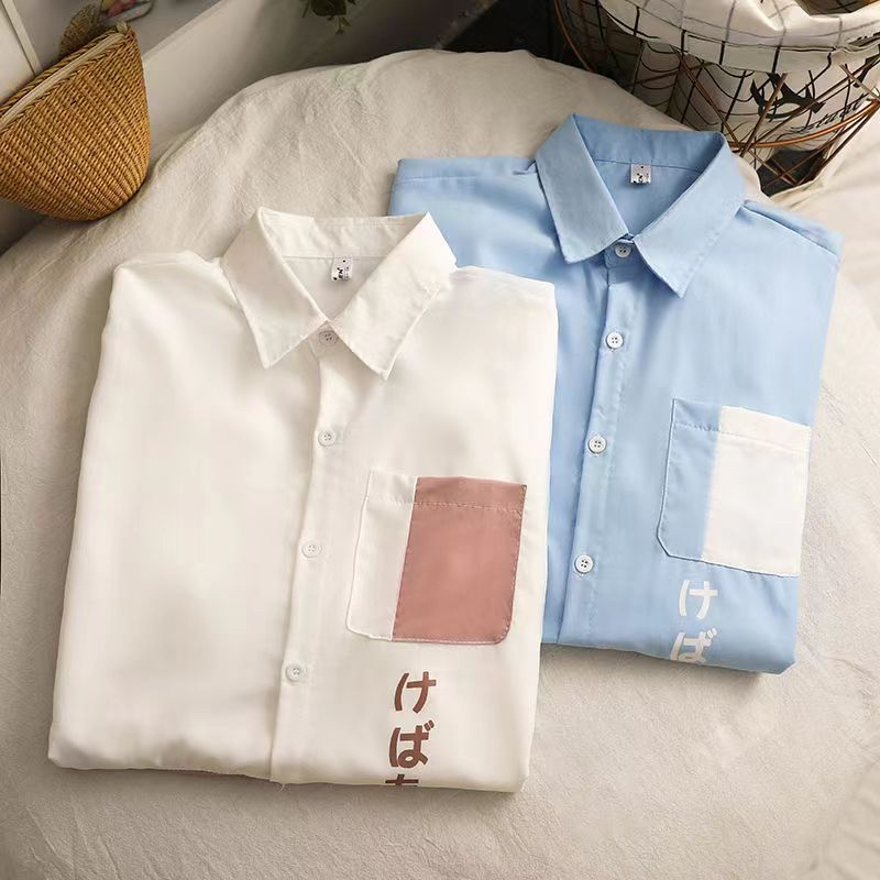 Áo Thun Polo Tay Ngắn In Hình Mèo Hoạt Hình Phong Cách Nhật Bản Thời Trang Mùa Hè Cho Nữ 10-14 Tuổi