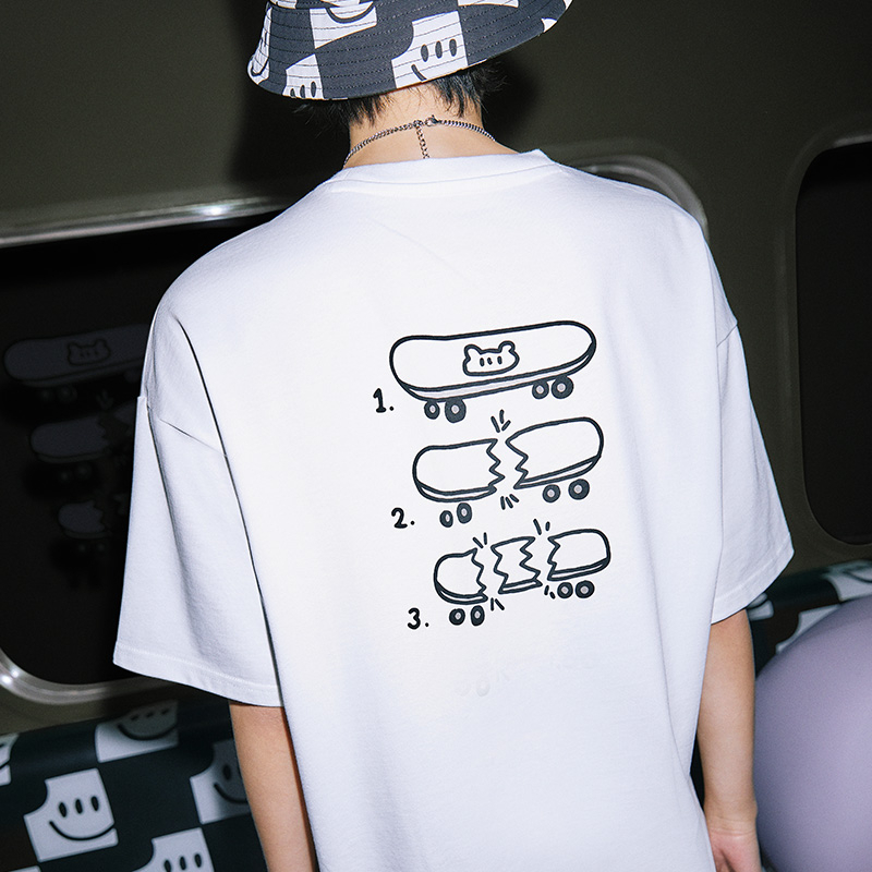 Vans Áo Thun Ngắn Tay In Hình Gấu Thời Trang Dành Cho Cặp Đôi