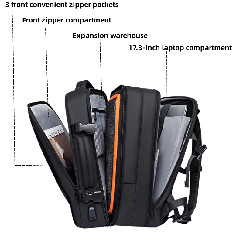 Balo Đựng Laptop 17.3-Inch Chống Thấm Nước Đa Năng Tiện Dụng