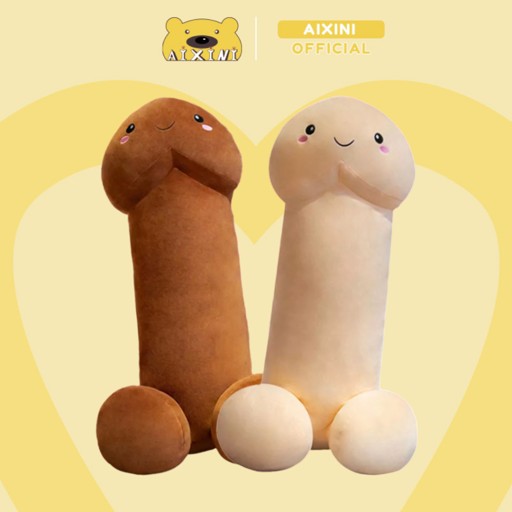 Gấu bông AIXINI hình con ciu 80cm siêu khổng lồ cute dễ thương chất vải miniso cao cấp