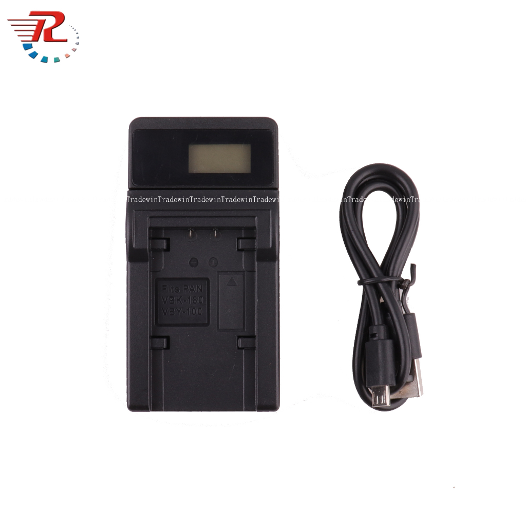 Bộ Sạc Pin USB Màn Hình LCD Kỹ Thuật Số VW-VBK180 VBL090 Cho Panasonic HDC-T55 HDC-T50 H101 S71