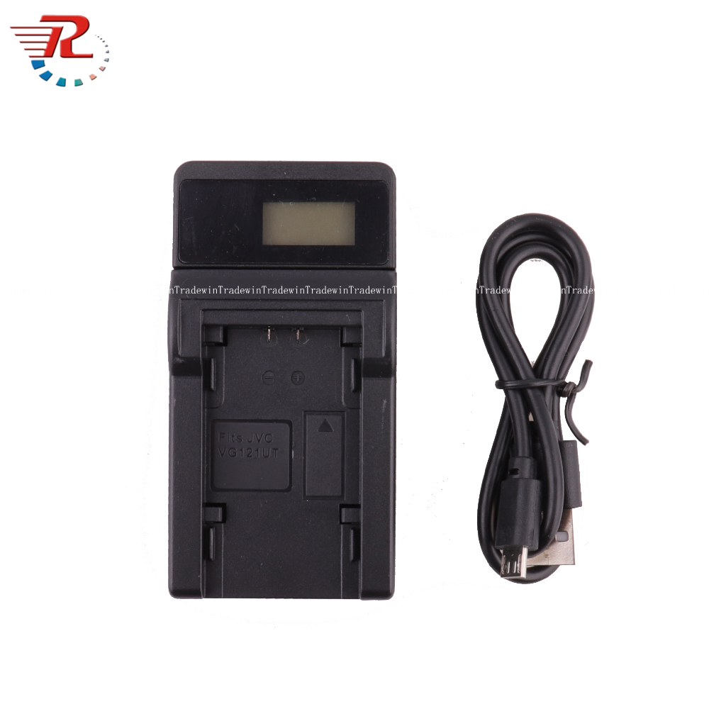 Bộ Sạc Pin USB BN-VG121 Màn Hình LCD Cho Máy Ảnh Kỹ Thuật Số JVC BN-VG107 VG108 BN-VG114 BN-VG121 BN-Vg1