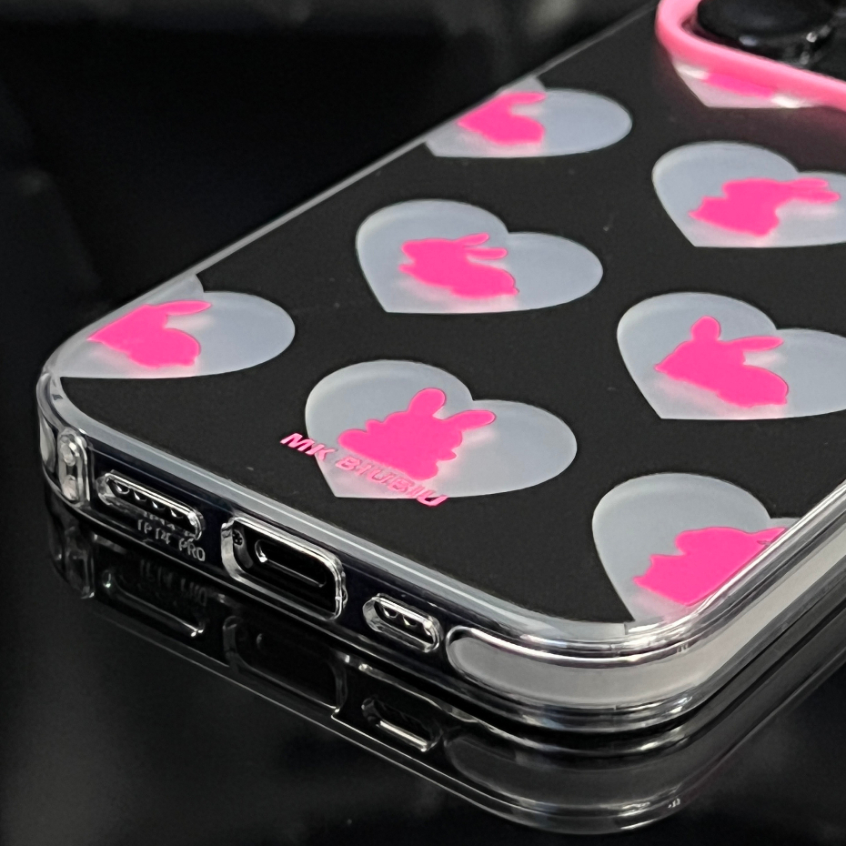 Ốp Điện Thoại Acrylic Cứng Hai Lớp Màu Bạc / Trái Tim Cho compatible for iPhone 11 12 13 14 pro max