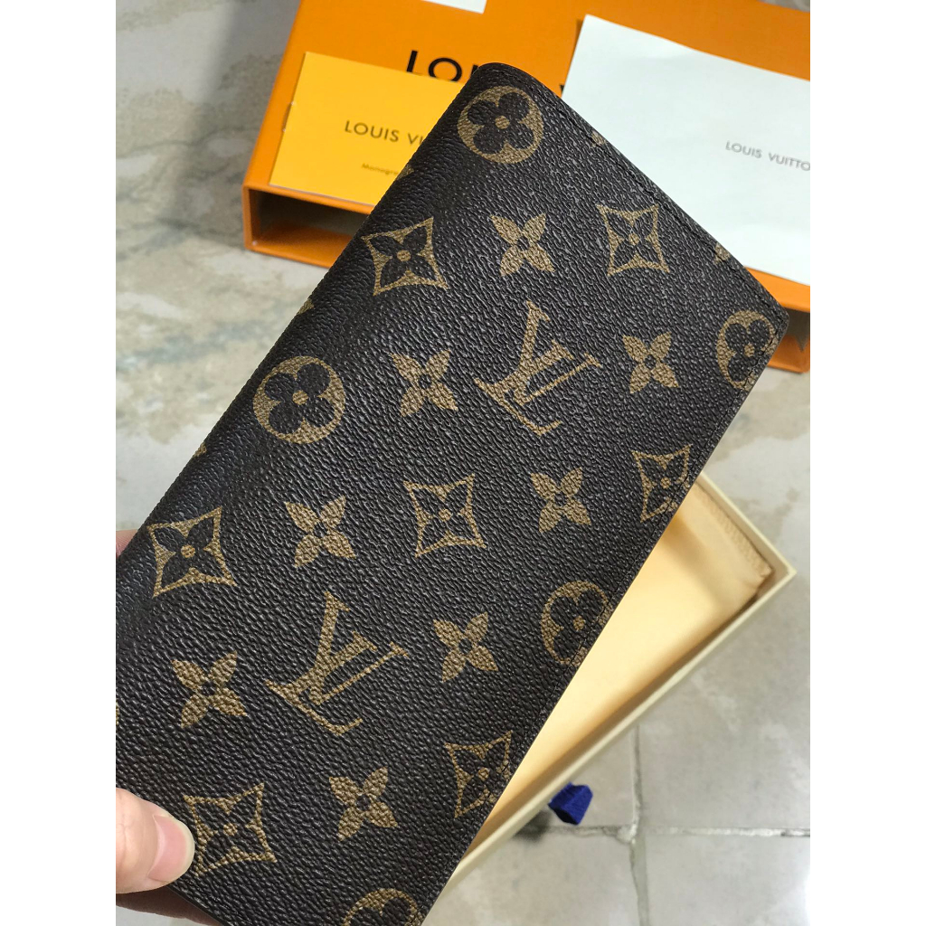 Ví Da Bò louis vuitton Dáng Dài / Dài Chính Hãng n62665 In Họa Tiết Pizza lv Sang Trọng Thời Trang Cho Nam