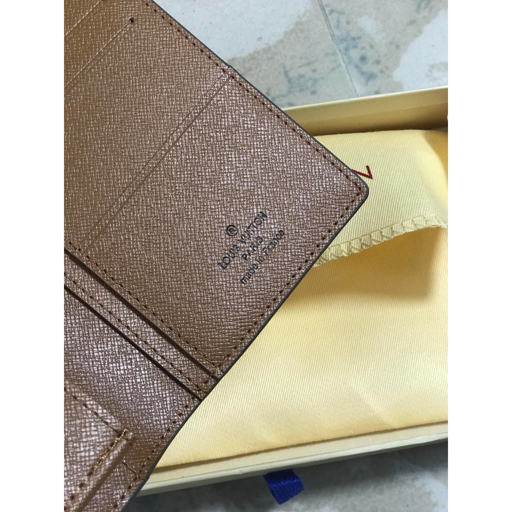 Ví Da Bò louis vuitton Dáng Dài / Dài Chính Hãng n62665 In Họa Tiết Pizza lv Sang Trọng Thời Trang Cho Nam