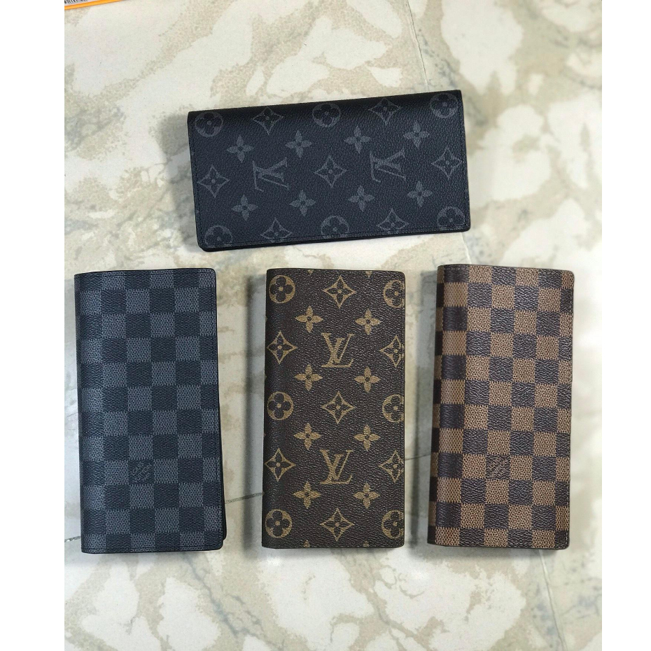 Ví Da Bò louis vuitton Dáng Dài / Dài Chính Hãng n62665 In Họa Tiết Pizza lv Sang Trọng Thời Trang Cho Nam