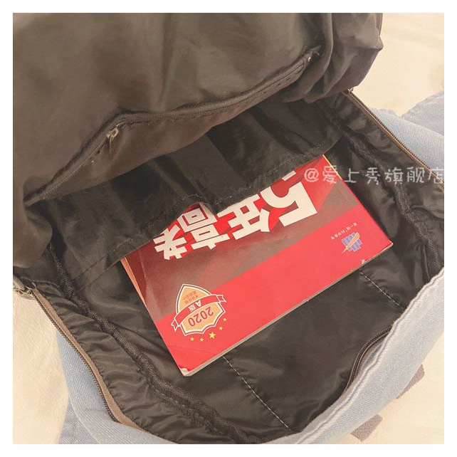 Ba Lô Đeo Vai Vải denim Kiểu Hàn Quốc Dễ Thương Cho Nữ Sinh