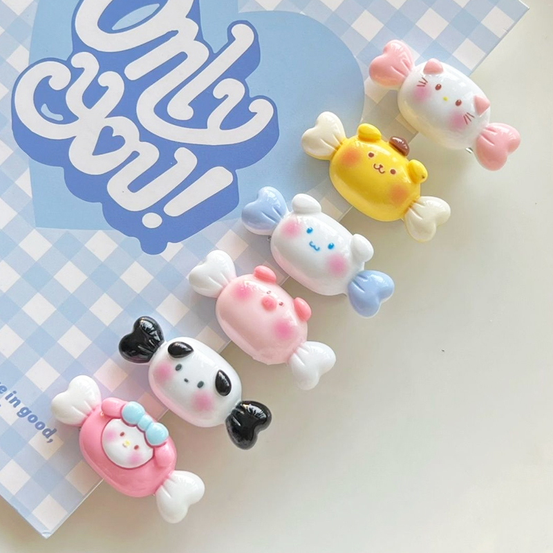 ✨✨Kẹp Tóc Mini Họa Tiết Hoạt Hình Trái Tim Sanrio Nhật Bản Dễ Thương Cho Bé Gái