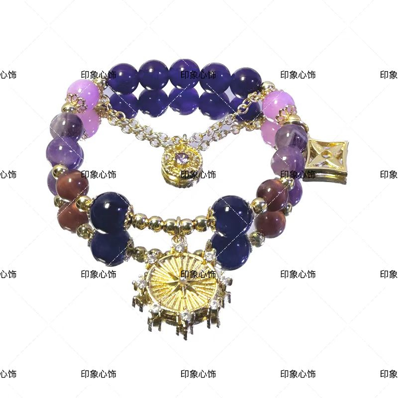 Scaramouche丨Genshin impact ấn tượng vòng đeo tay pha lê opal anime bracelet HJHT