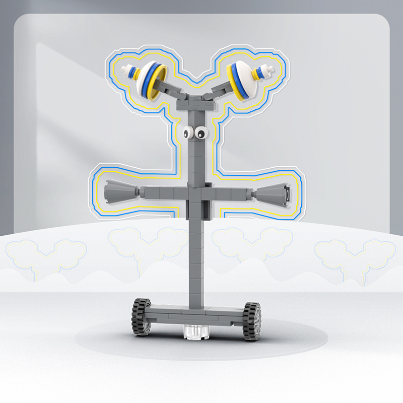 Mô Hình Xây Dựng Banban The Jester / Mr.. Buildmoc Garten of Banban model The Jester / Mr. Bộ Đồ Chơi Xếp Hình 329 Mảnh Cho Bé