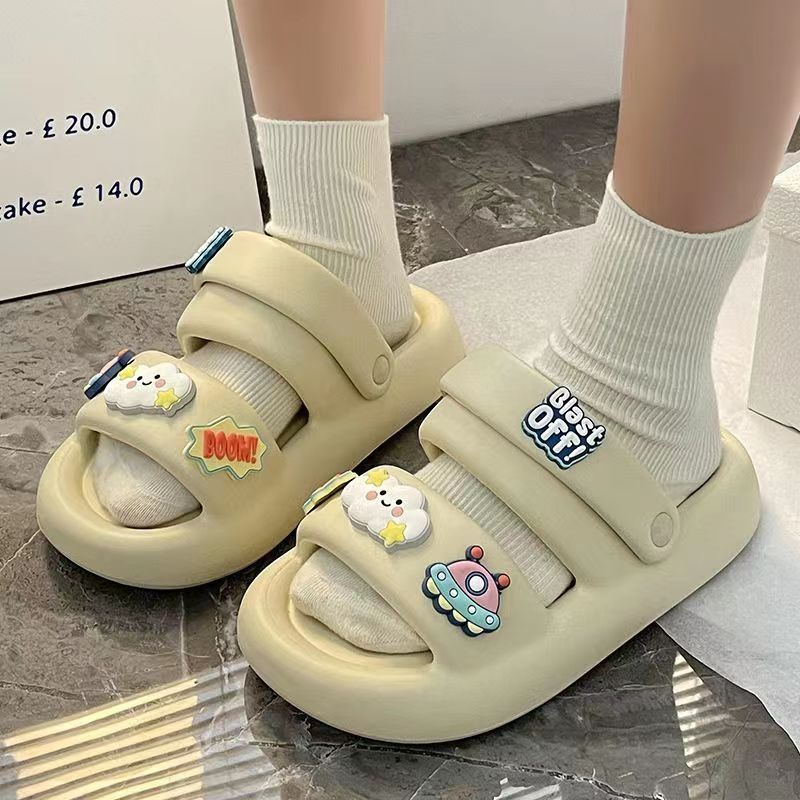 Dép Đế Mềm Hình Đám Mây Dễ Thương Cho Bé Gái