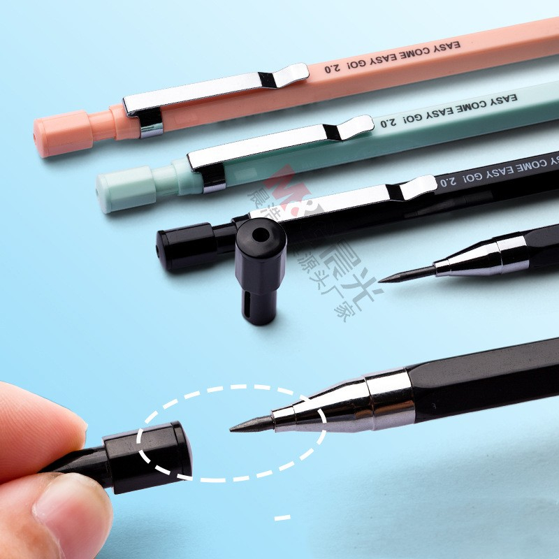 1 Bút Chì Bấm 2.0Mm Màu Đen / Xanh Dương / Hồng