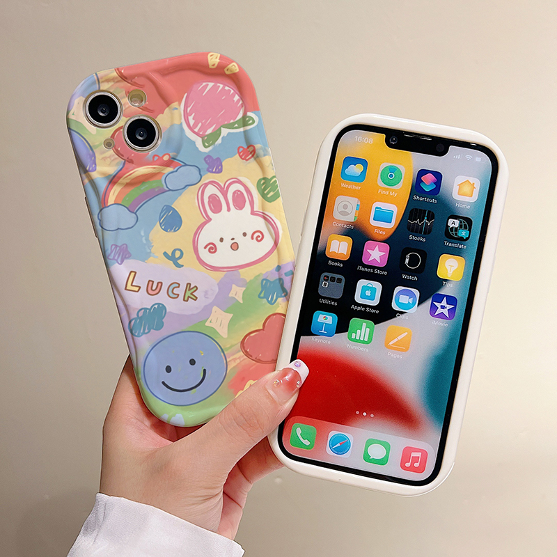 Ốp Lưng HìNh Con GấU Và Thỏ Cho iPhone 14Promax 11 12 7plus 8plus 6s plus 11Promax 13Pro xr xs max 7g 12Promax 14