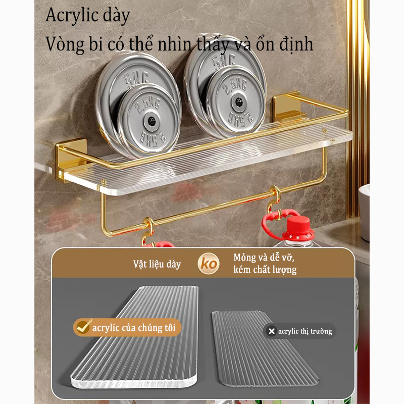 GuanChuang Giá Treo Vòi Nước Bằng Acrylic Chất Lượng