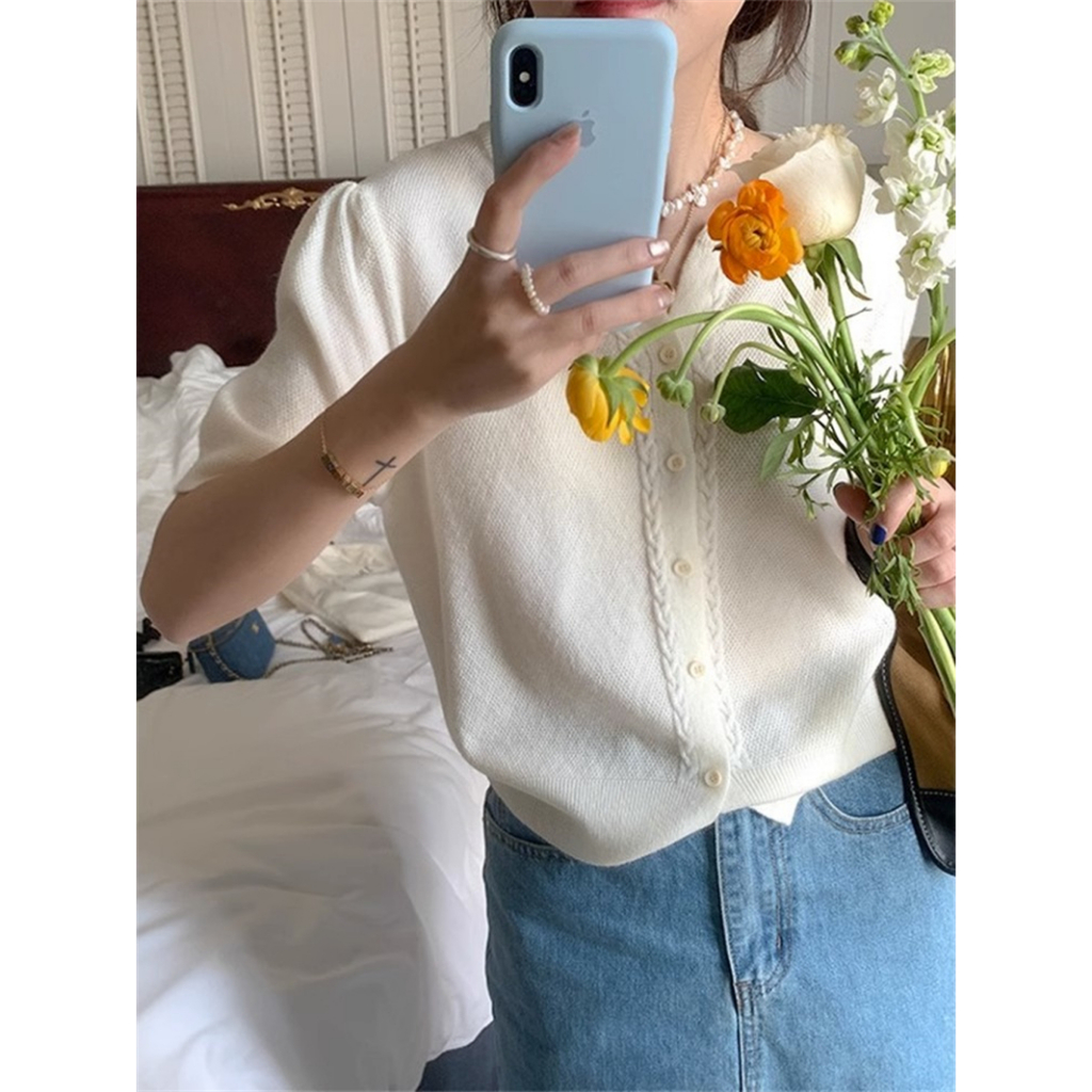 Áo Thun Tay Ngắn Cổ Tròn Phong Cách Hàn Quốc