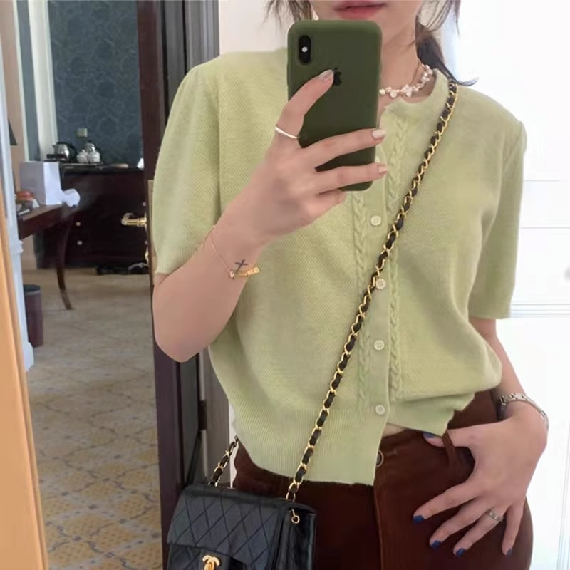 Áo Thun Tay Ngắn Cổ Tròn Phong Cách Hàn Quốc