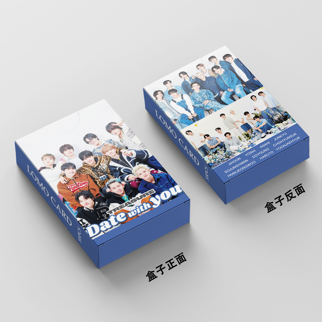 Set 54 thẻ ảnh lomo nhóm nhạc Kpop TREASURE thích hợp làm quà tặng