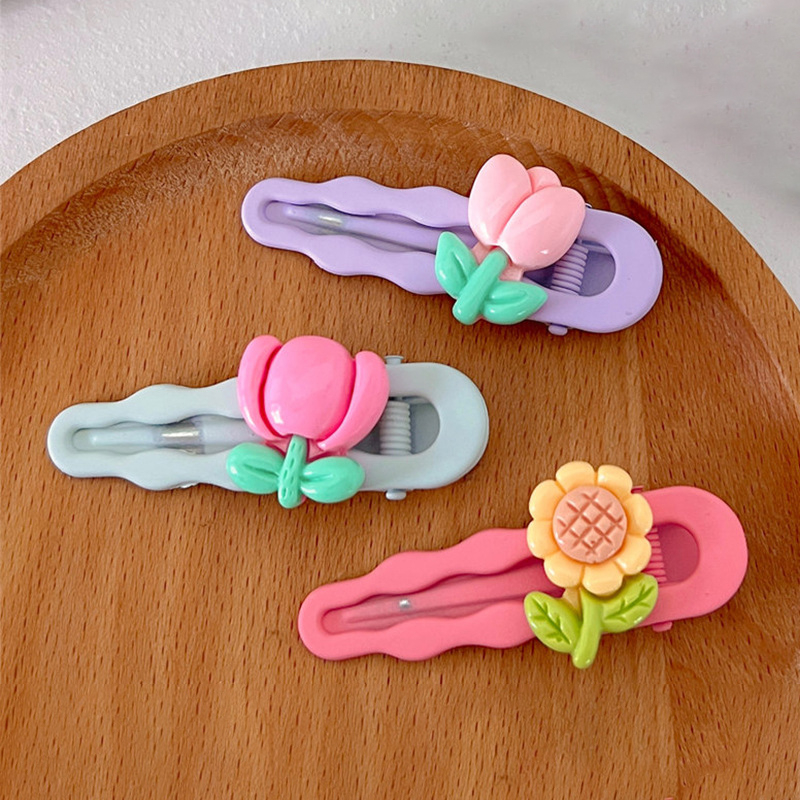 ✨✨Kẹp Tóc Hình Hoa Tulip Màu Kẹo Ngọt Thời Trang Xuân Hè Dễ Thương Cho Nữ