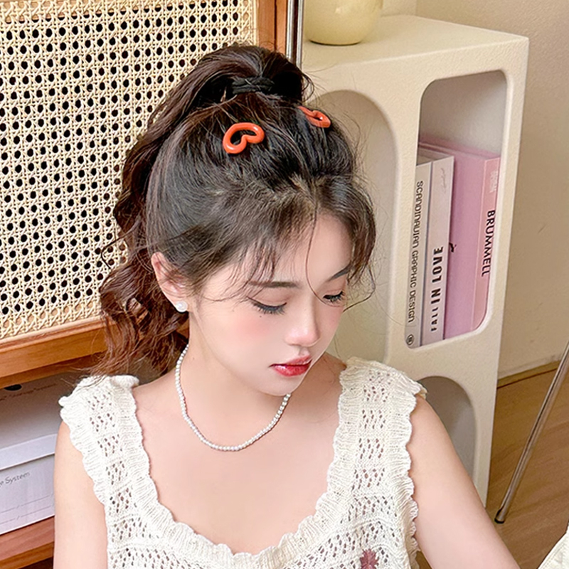 ✨✨Kẹp Tóc Hình Trái Tim Nhiều Màu Sắc Y2k