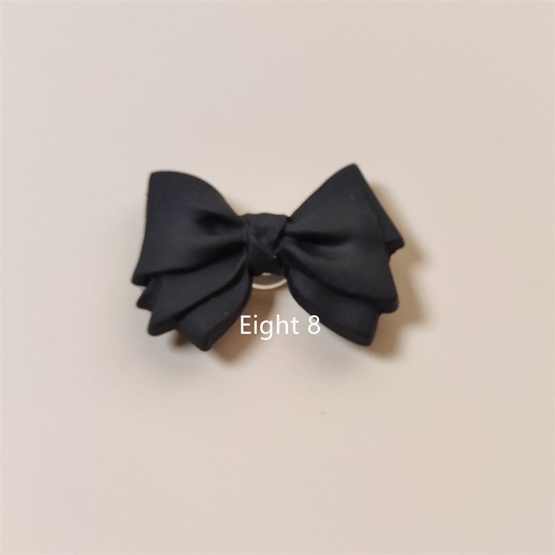 Set 10 Ghim Trang Trí Giày Dép Crocs Jibitz Họa Tiết Hoạt Hình Màu Trắng Đen