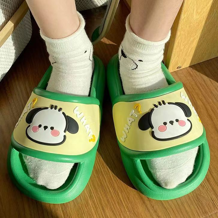 Dép Đi Trong Nhà Đế Dày Chống Trượt Họa Tiết Dễ Thương