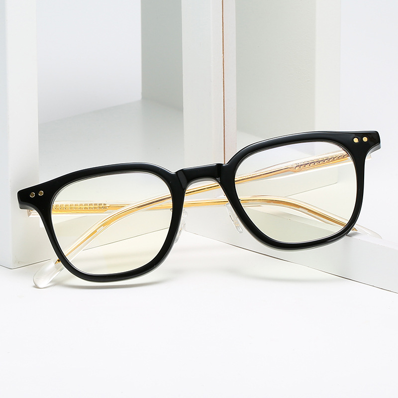 Mắt Kính Gọng Kim Loại Chống Ánh Sáng Xanh AL103 Thời Trang Cho Nam Và Nữ