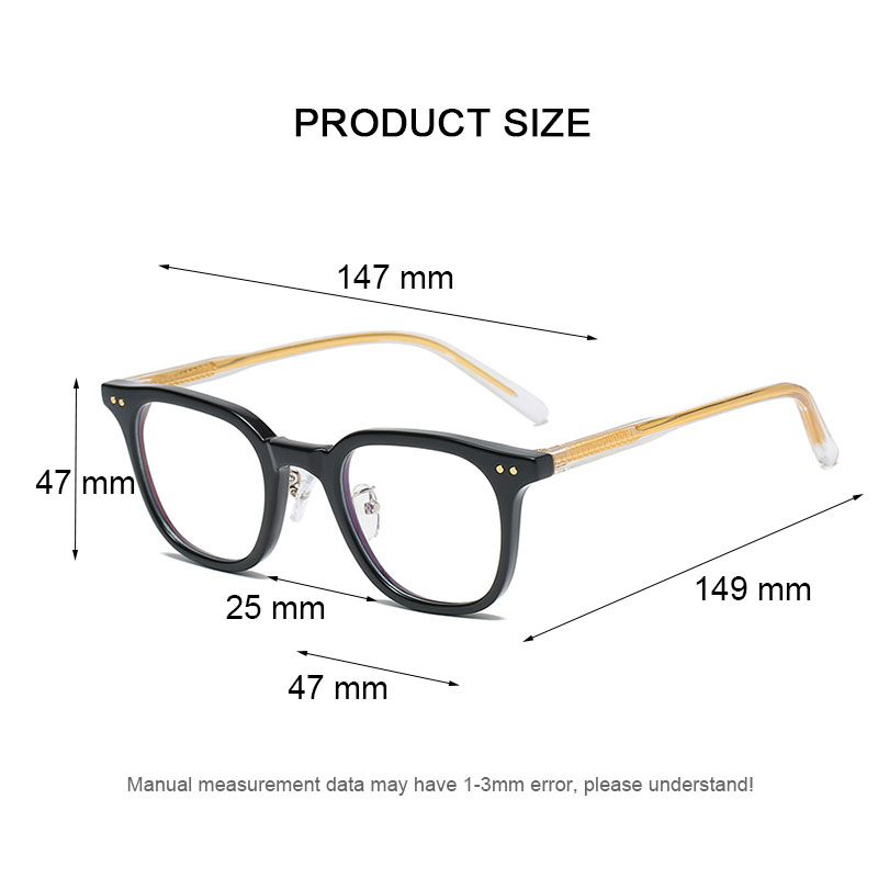 Mắt Kính Gọng Kim Loại Chống Ánh Sáng Xanh AL103 Thời Trang Cho Nam Và Nữ