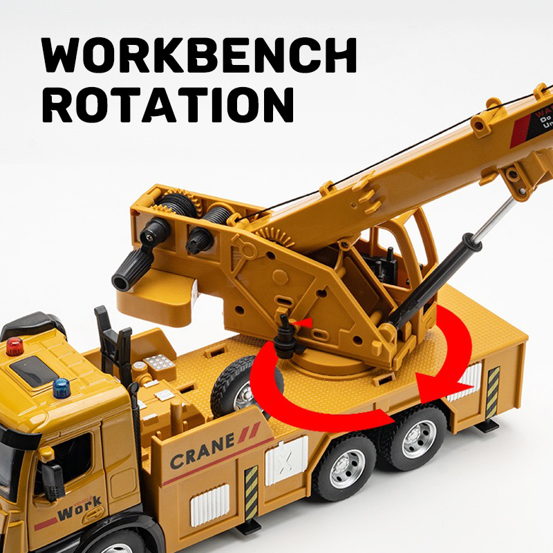 Mô Hình Xe Xây Dựng Bằng Hợp Kim Tỉ Lệ 1: 32 Có Đèn Và Nhạc Cho Bé Trai