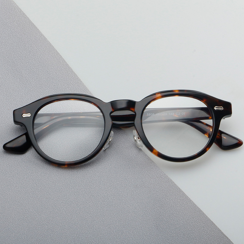 Gọng Kính Thời Trang Hình Oval Tráng Gương Phong Cách Cổ Điển Dành Cho Nam Và Nữ 5806