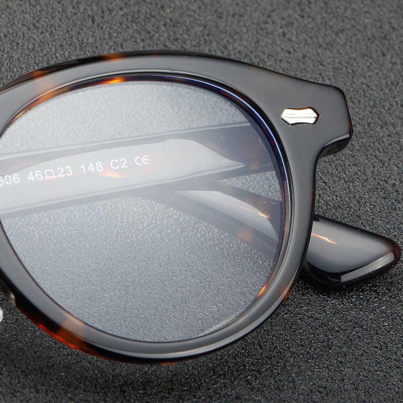 Gọng Kính Thời Trang Hình Oval Tráng Gương Phong Cách Cổ Điển Dành Cho Nam Và Nữ 5806