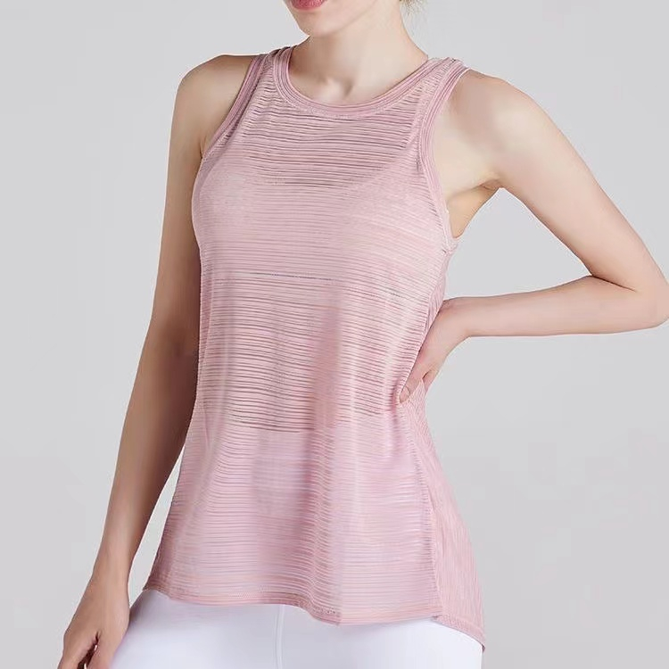 Áo Ba Lỗ Thể Thao Thoáng Khí Khô Nhanh Hở Lưng Cho Nữ