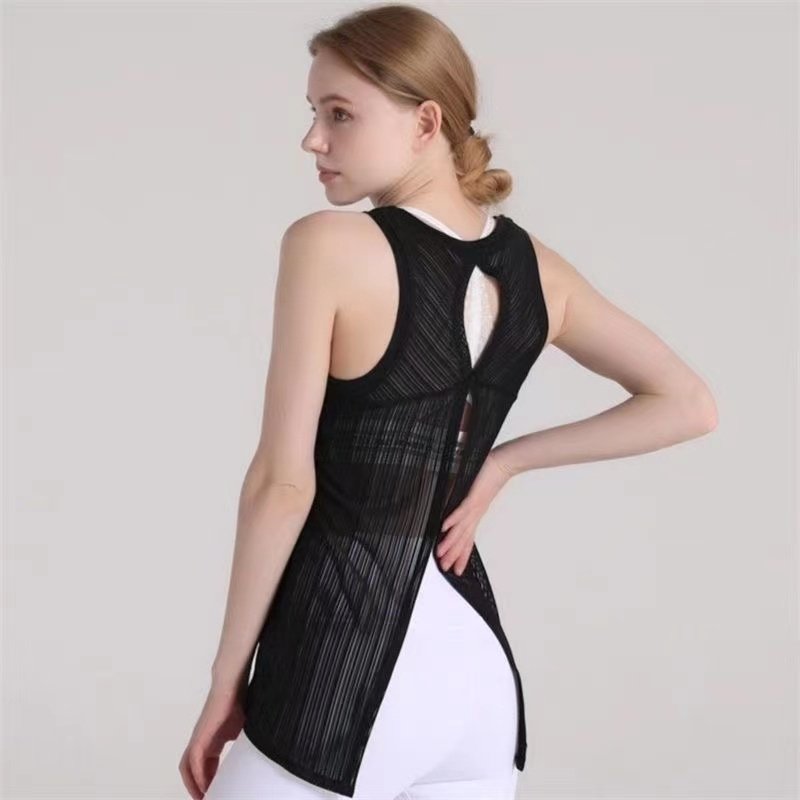 Áo Ba Lỗ Thể Thao Thoáng Khí Khô Nhanh Hở Lưng Cho Nữ