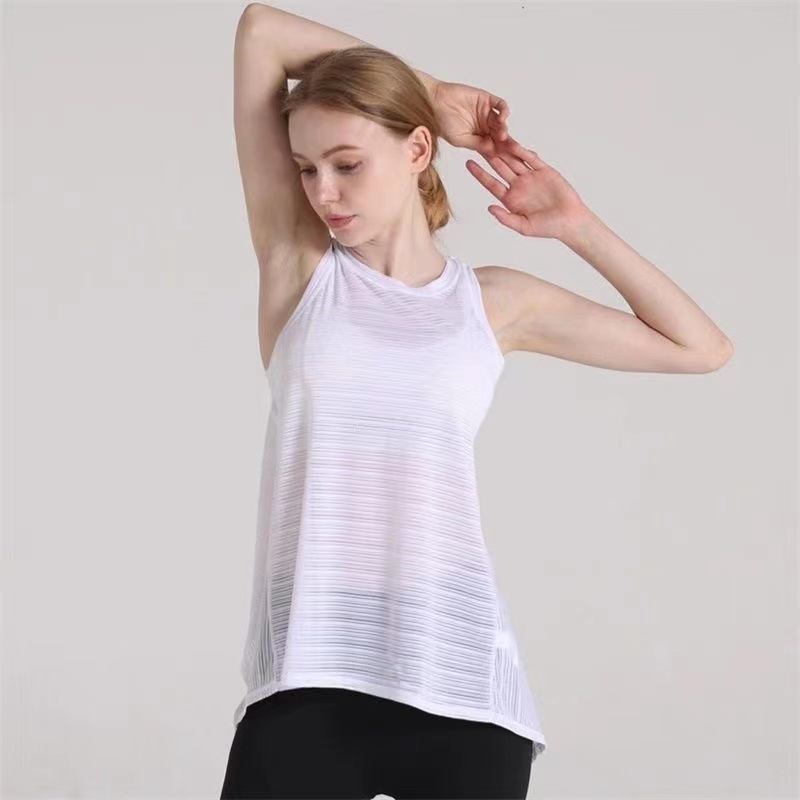 Áo Ba Lỗ Thể Thao Thoáng Khí Khô Nhanh Hở Lưng Cho Nữ