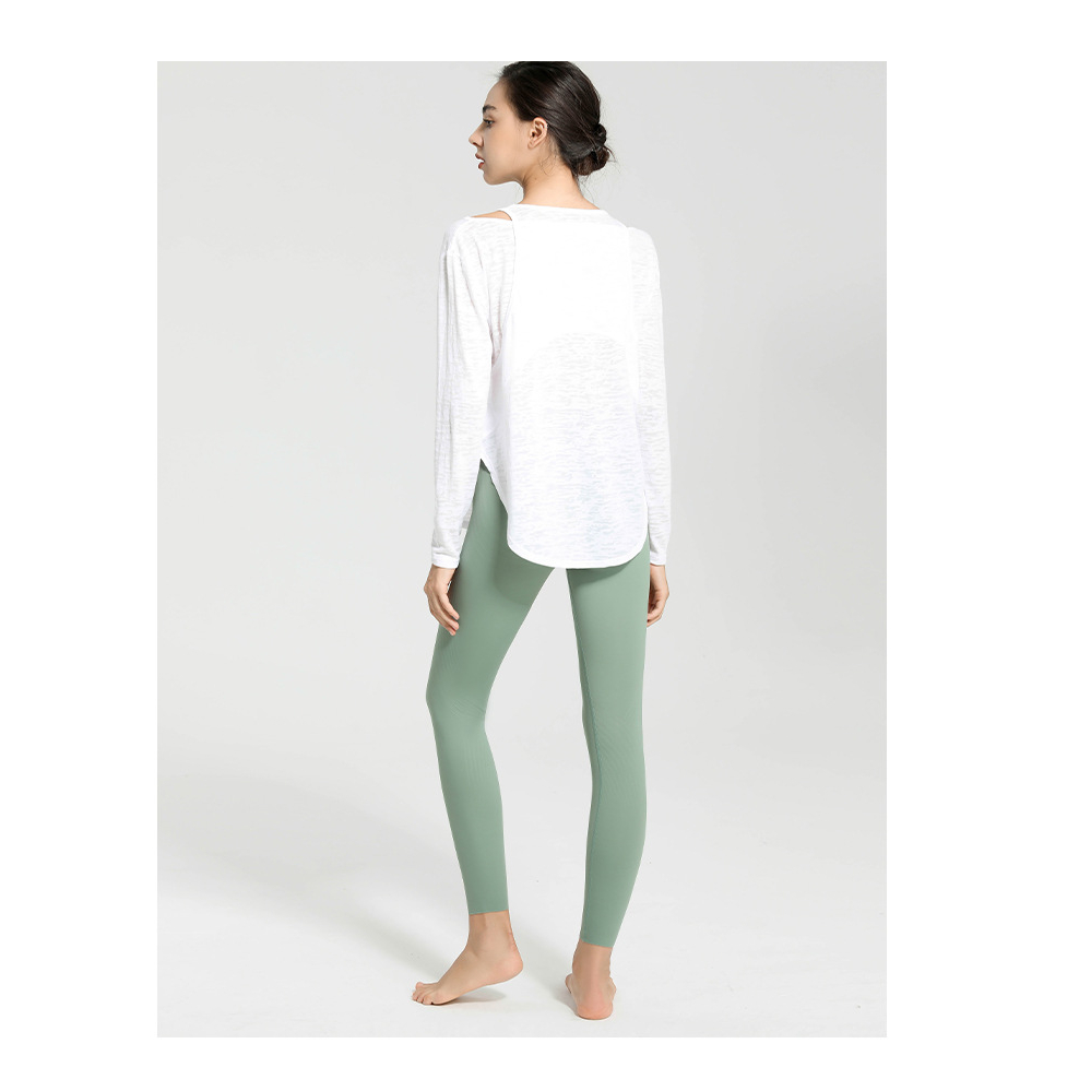 Áo Thun Thể Thao Tay Dài Dáng Ôm Thoáng Khí Thời Trang Quyến Rũ Cho Nữ