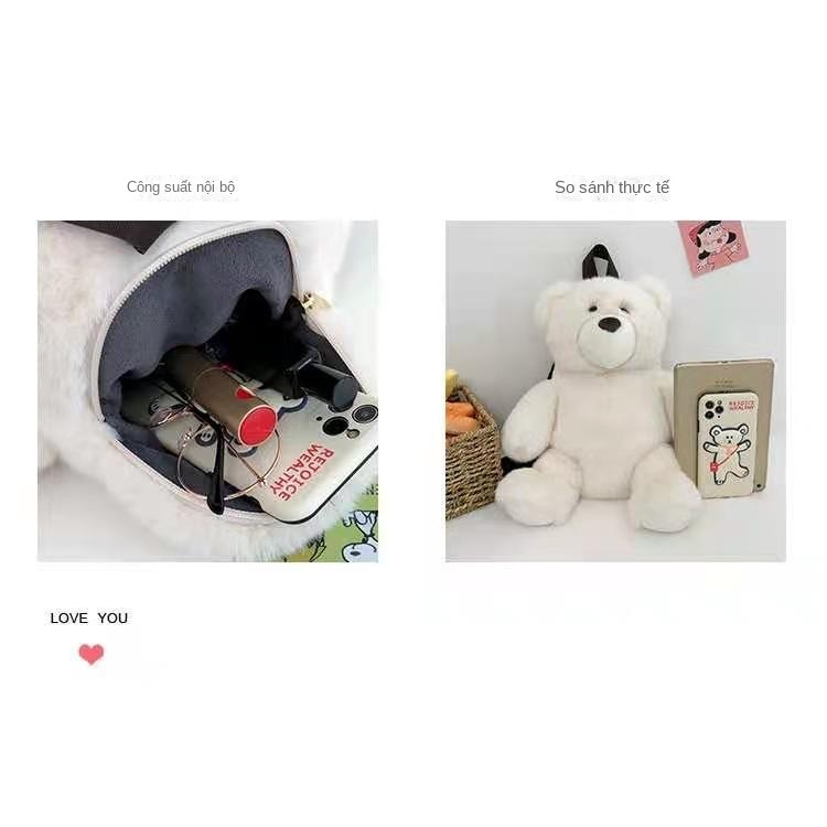 💥Plus Túi Đeo Chéo Hình Búp Bê Hoạt Hình Nhồi Bông Xinh Xắn