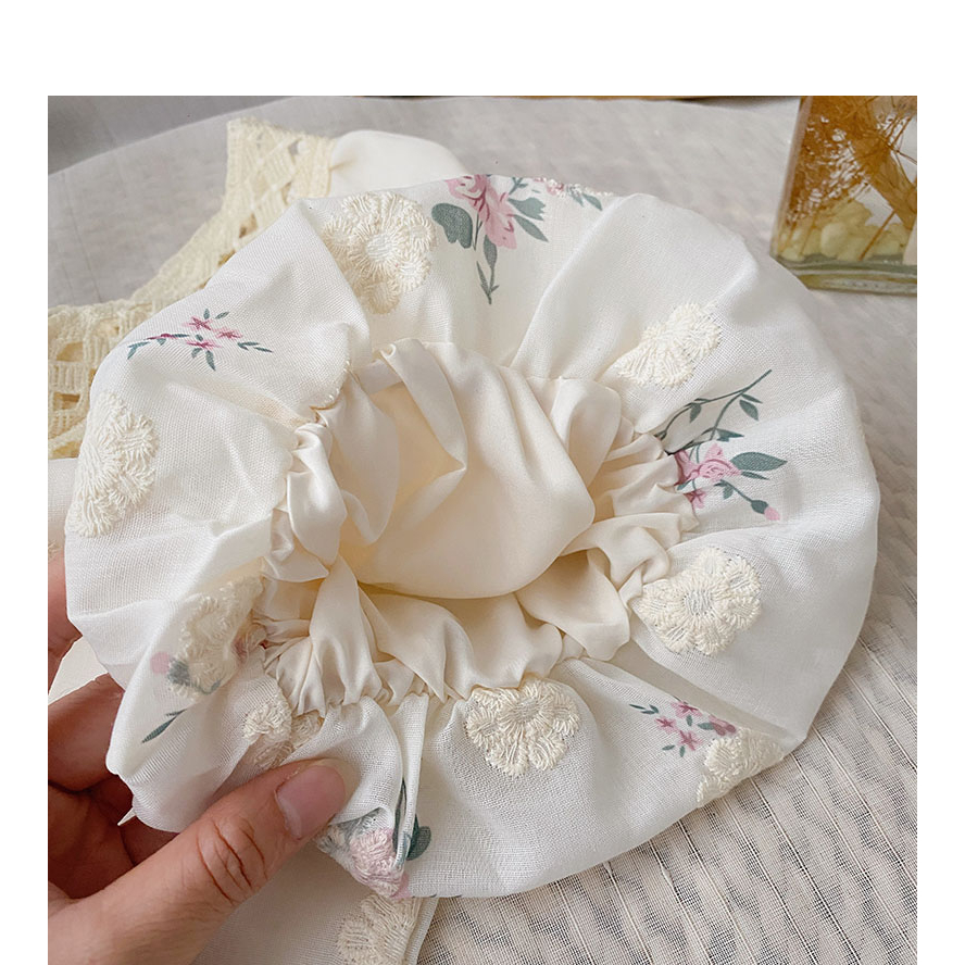 Áo Sơ Mi Cotton Tay Ngắn Phồng Thêu Hoa Phong Cách Hàn Quốc Cho Nữ Baju Baju Wanita Lengan Panjang Hàng Mới Có Sẵn