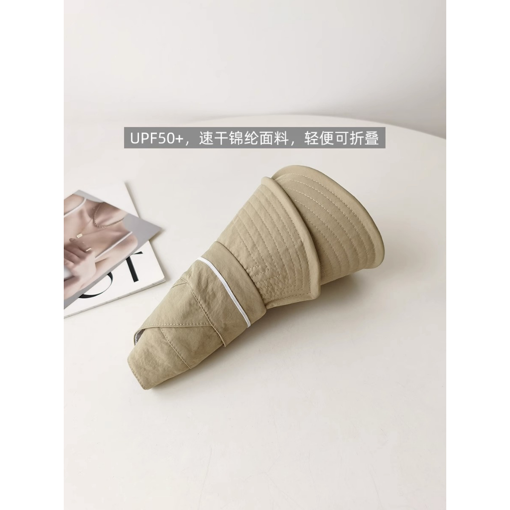 Mũ Chống Nắng Mùa Hè Che Phủ Toàn Diện Cột Dây Buộc Tóc Đuôi Ngựa Cao Cấp Phong Cách Hàn Quốc Cho Nữ
