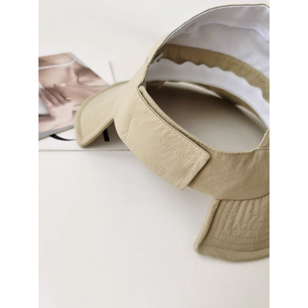 Mũ Chống Nắng Mùa Hè Che Phủ Toàn Diện Cột Dây Buộc Tóc Đuôi Ngựa Cao Cấp Phong Cách Hàn Quốc Cho Nữ