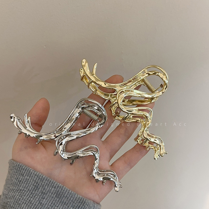 Kẹp Tóc Kim Loại Kích Thước Lớn Thời Trang Mới 2023 Cho Nữ