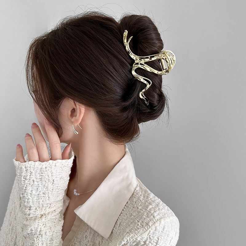 Kẹp Tóc Kim Loại Kích Thước Lớn Thời Trang Mới 2023 Cho Nữ