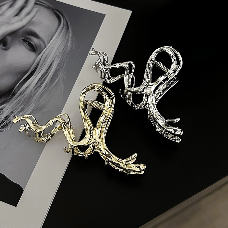 Kẹp Tóc Kim Loại Kích Thước Lớn Thời Trang Mới 2023 Cho Nữ