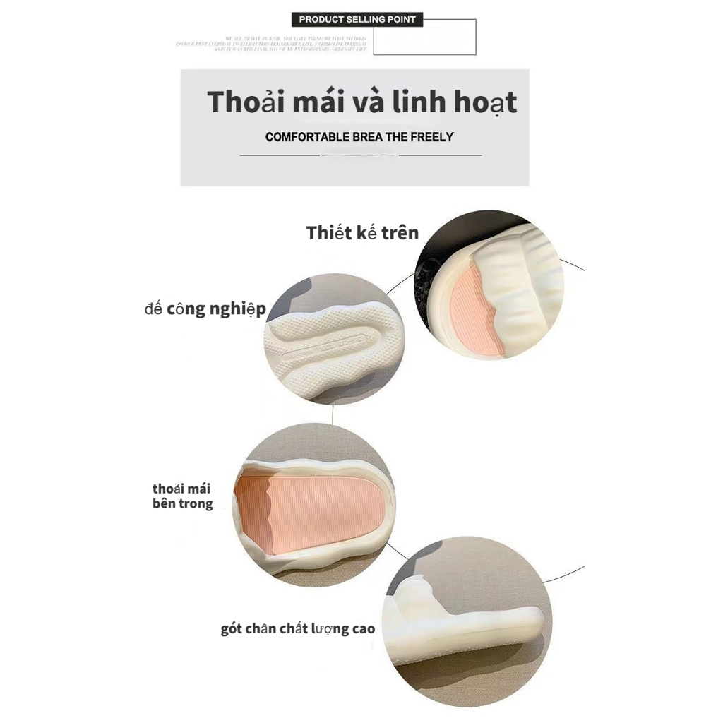 🔥đế cao 1-3cm🔥 Sandals Hàn Quốc Dép bánh mì nữ sandal Đáy dày chống trượt chống nước Phim hoạt hình dễ thương